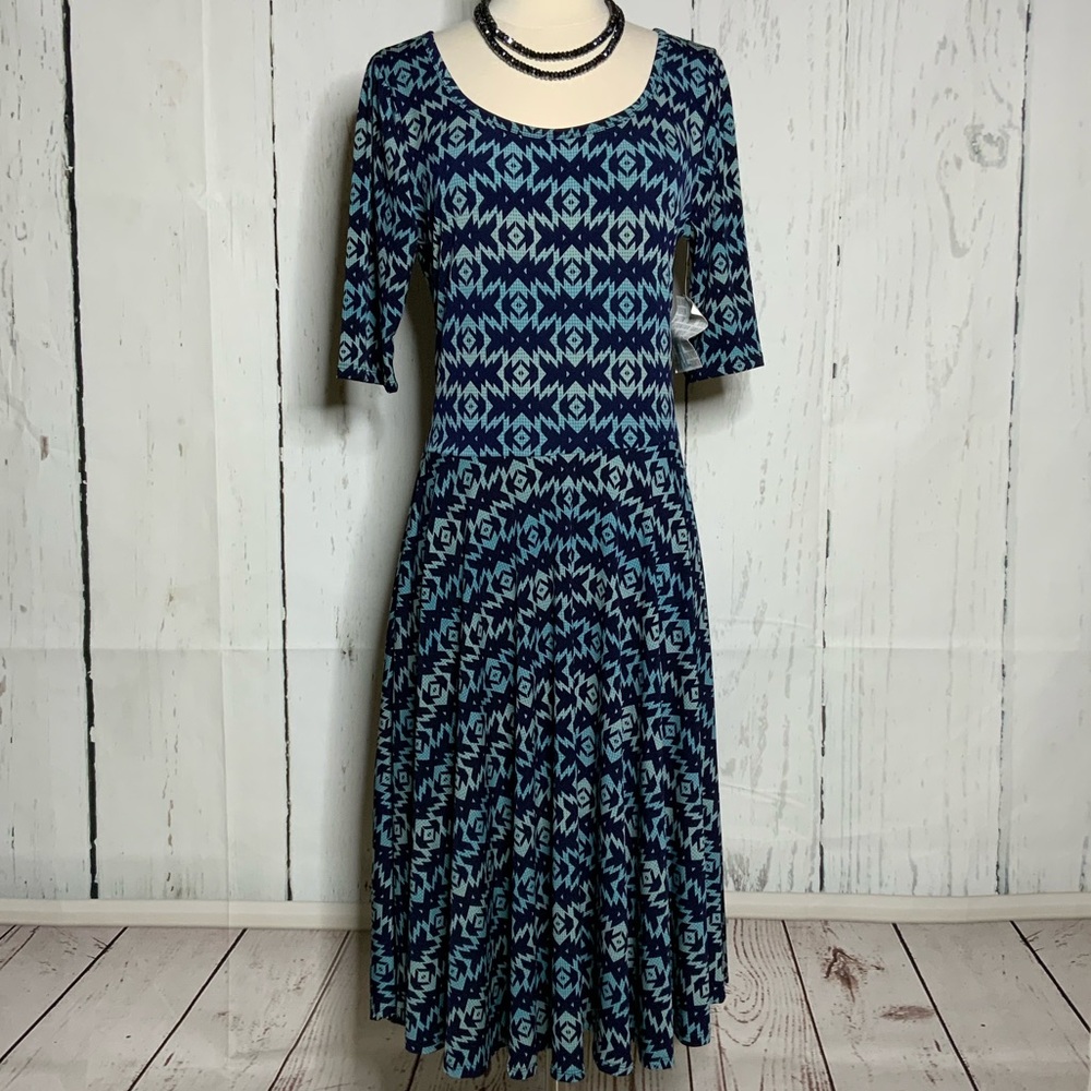 LuLaRoe Nicole Turquoise